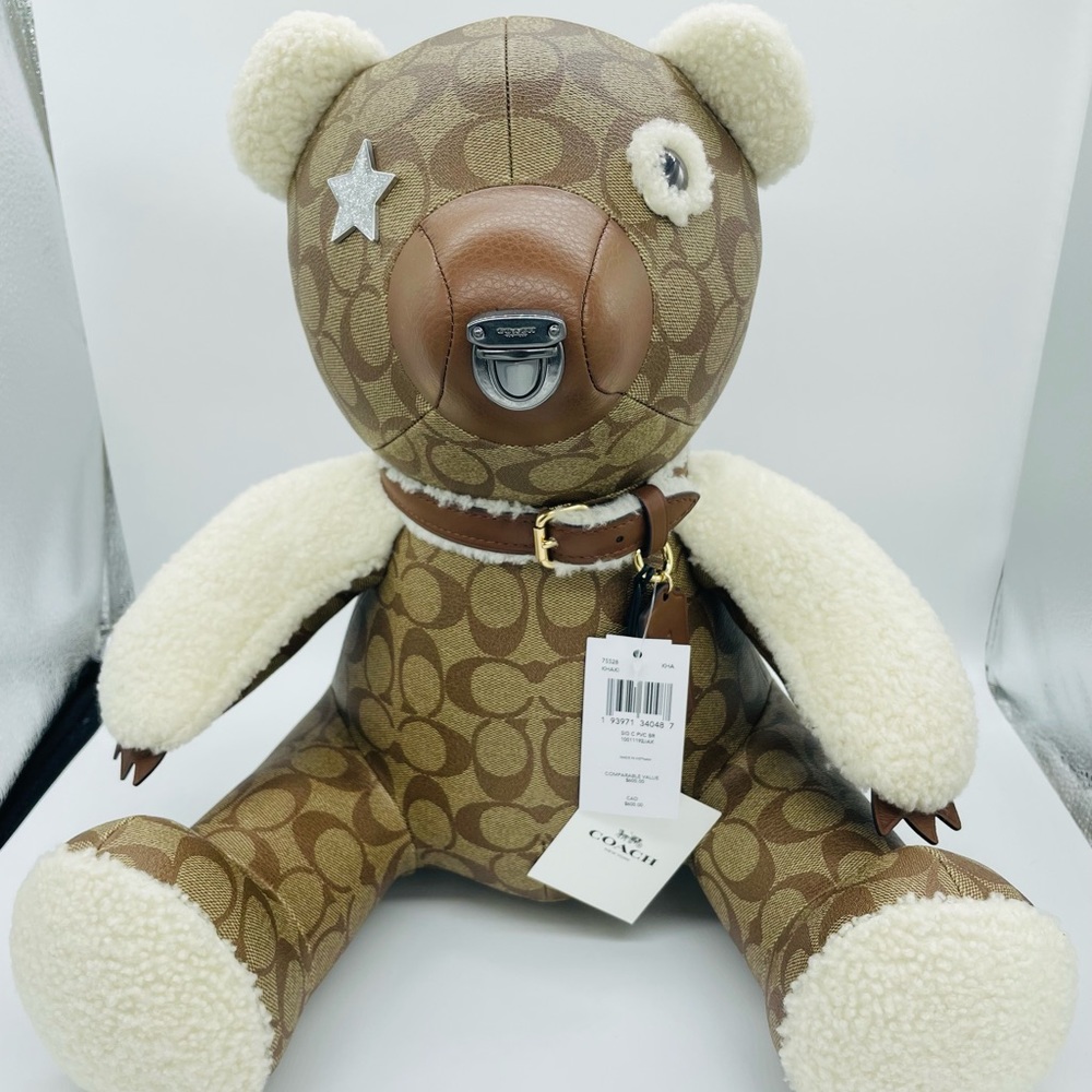 COACH Signature 15" Bear Collectible Limited Edition